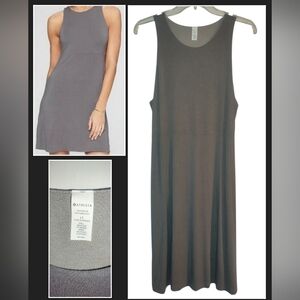 Athleta Reversible Santorini Dress Dark Grey, Light Grey, Size LT